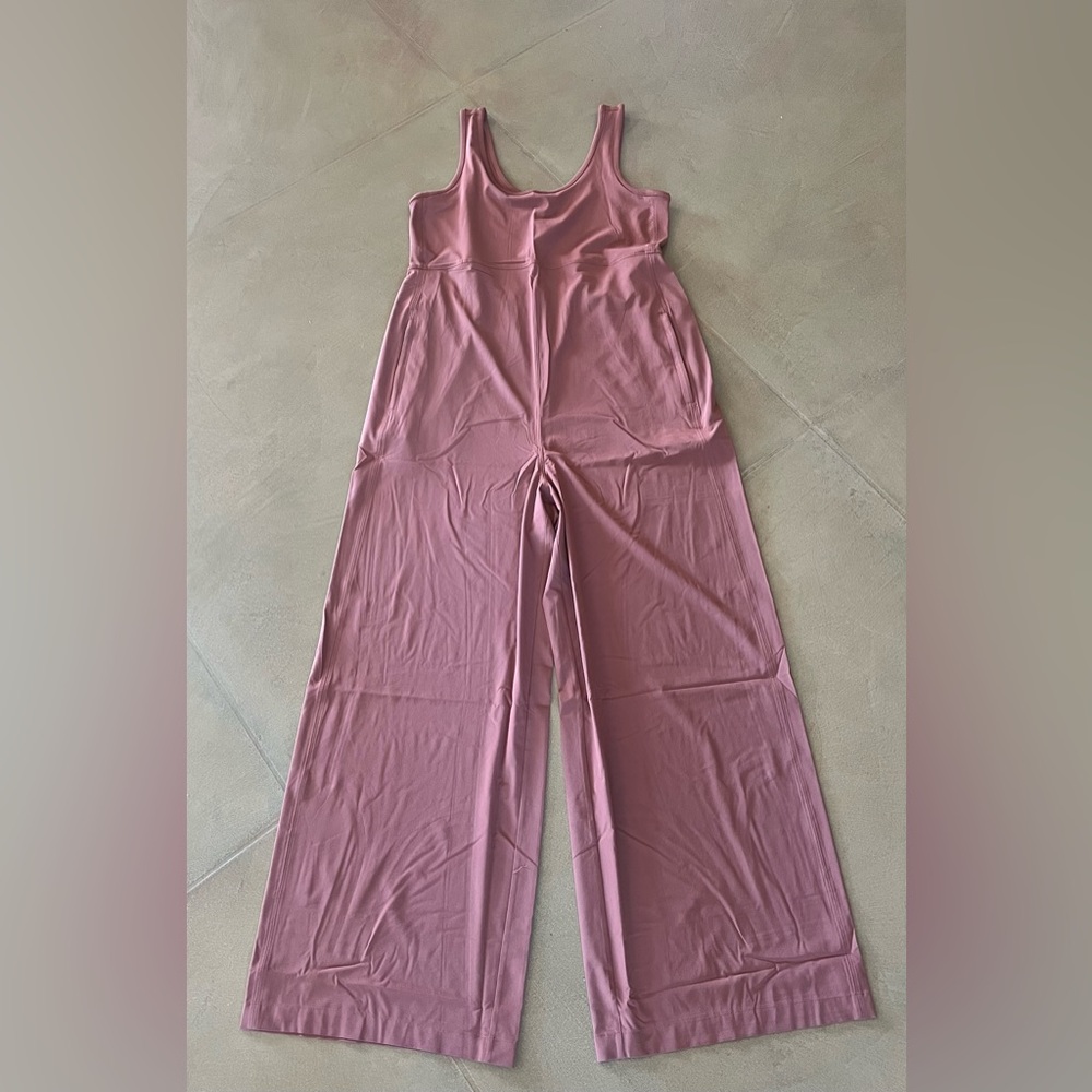 Athleta Dusty Rose Wide-Leg Jumpsuit